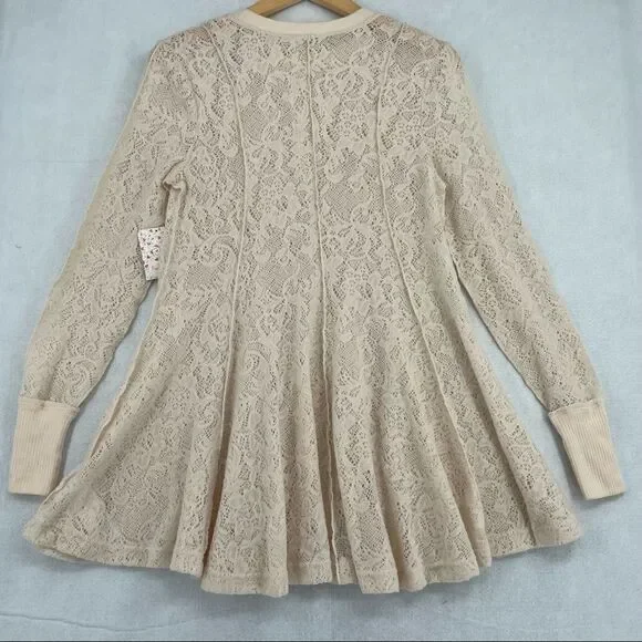 -Free People Lace Mini Dress Tunic NWT XS - Picture 2 of 7